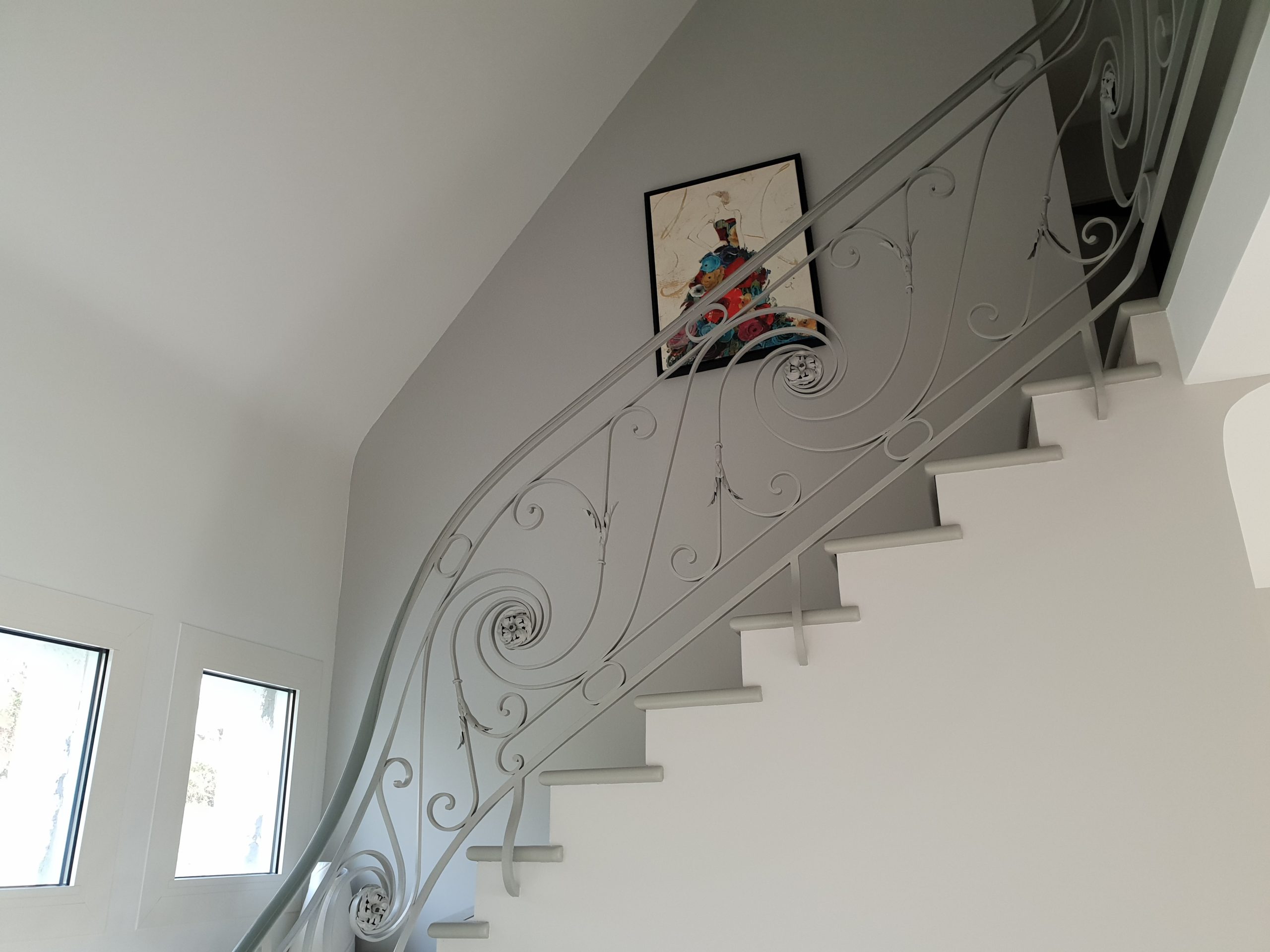 rénovation rampe et cage escalier