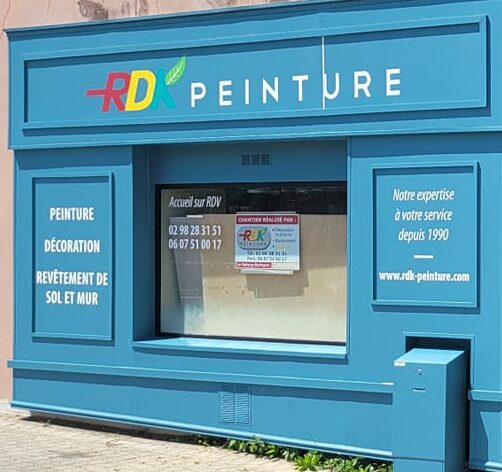 Devanture de l'agence RDK Peinture